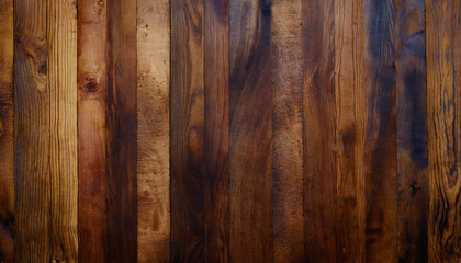 dark stained wood boards with grain and texture flat wood background