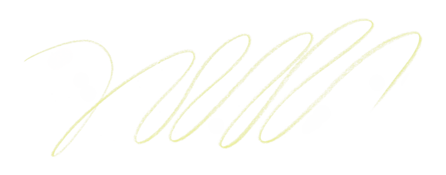 light yellow pencil strokes isolated on transparent background