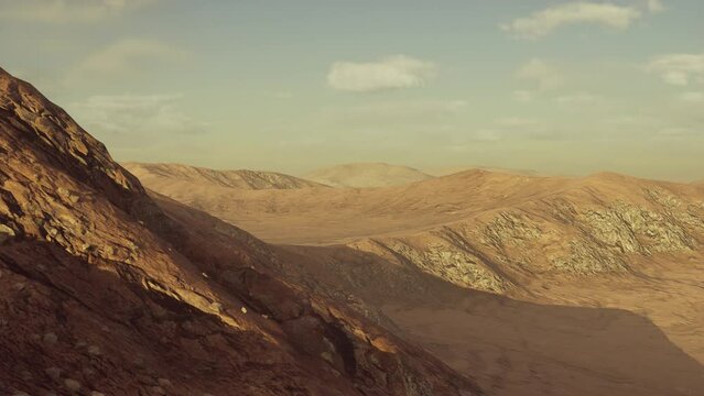 warm colored Sand dunes at sunset