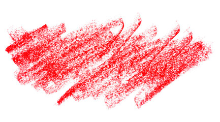 red pencil strokes isolated on transparent background