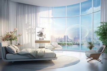 Convenient Morning Automation: Smart Blinds and Curtains Opening Automatically for a Fresh Start