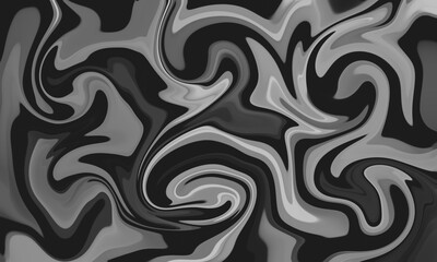 Black gray liquid abstract background illustration