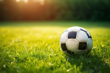 soccer ball on grass
