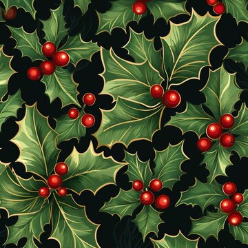 christmas holly background