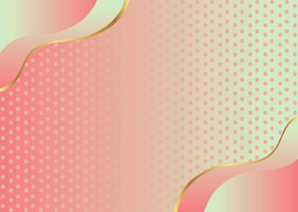 Gradient Color Corner with Striking Golden Outlines on Gradient Background