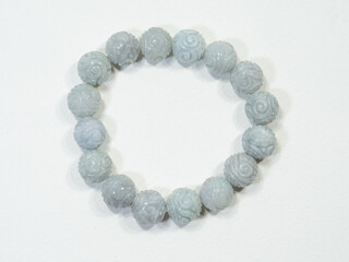 Luxury handmade jewelry on white background