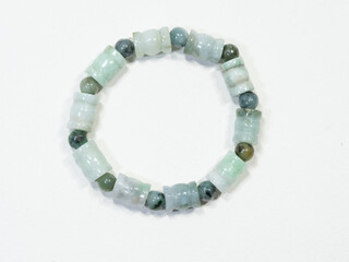 Luxury handmade jewelry on white background