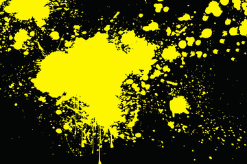 abstract background with yellow splashes
