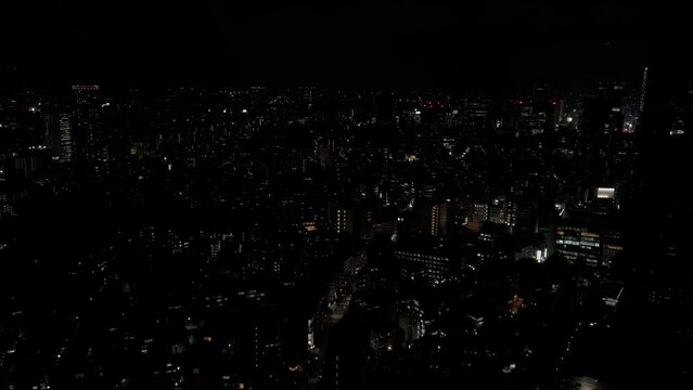 高層ビルから見下ろす東京のイルミネーションの夜景