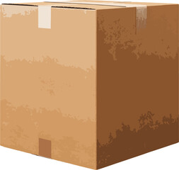 Cardboard box clip art