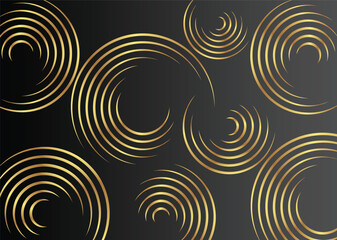 Gradient Color Background with Golden Circle Design 