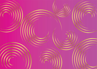 Gradient Color Background with Golden Circle Design 