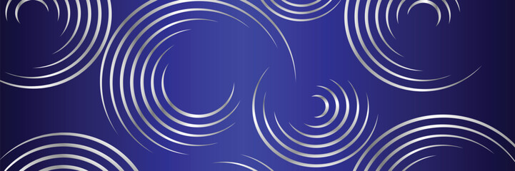 Gradient Color Banner Background with Silver Circle Design 