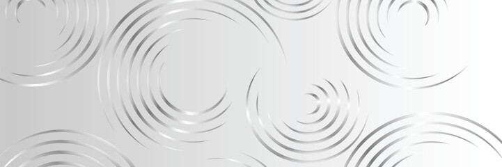 Gradient Color Banner Background with Silver Circle Design 