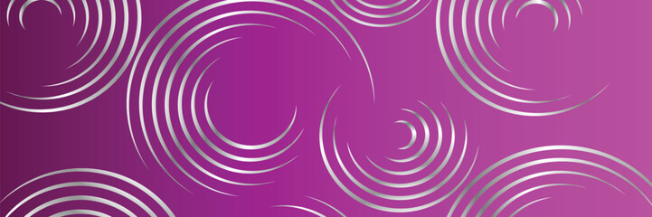 Gradient Color Banner Background with Silver Circle Design 