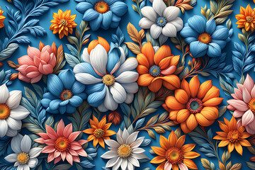 floral painting background