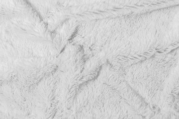 White fur background texture. wool close up