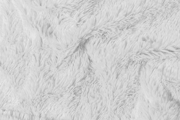 White fur background texture. wool close up