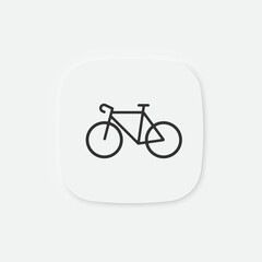 Fototapeta premium Bicycle icon. Bike symbol. Wheel signs. Vector isolated sign.