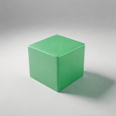 Fototapeta premium 3d green cube