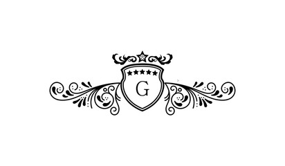 Luxury Crown Leaves Logo G