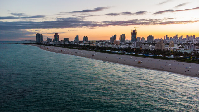 Praia de Miami, Flórida, USA
