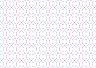 Ellipses Gradient Color Pattern design on White Background