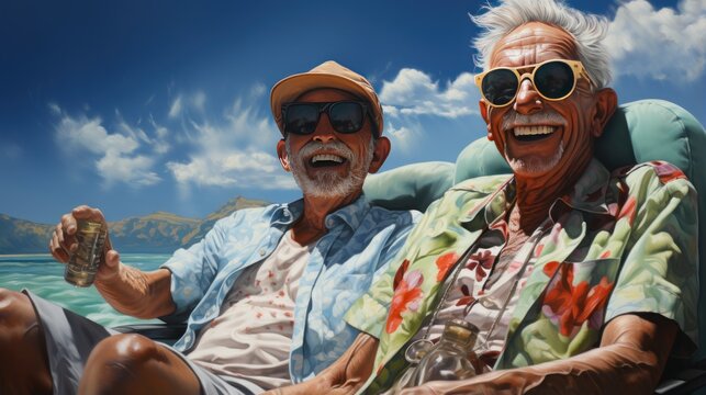 Elderly old mans friend african american