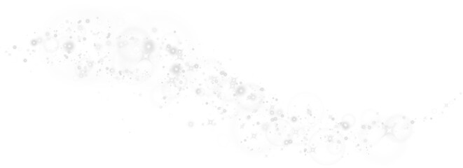 White dust light. Bokeh light lights effect background. Christmas glowing dust background Christmas glowing light bokeh confetti and sparkle overlay texture for your design. PNG.