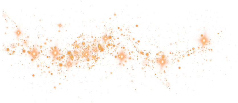 
Golden dust light. Bokeh light lights effect background. Christmas glowing dust background Christmas glowing light bokeh confetti and sparkle overlay texture for your design. PNG.