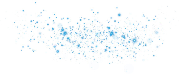 Blue dust light. Bokeh light lights effect background. Christmas glowing dust background Christmas glowing light bokeh confetti and sparkle overlay texture for your design. PNG.