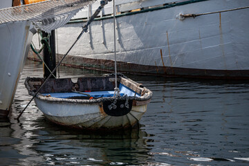 Small and big Boat at Aarhus Harbour