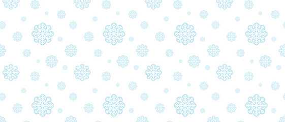 Winter background. It's snowing! It's Falling snowflakes on a blue background. Vector illustration.