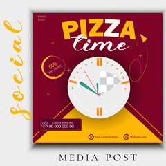 Pizza Social Media Post Design,bbq Social Media Post Design,Soccial Media Customizable Post Design