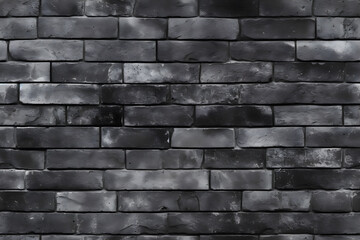Background of black old vintage brick wall seamless pattern.