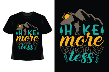 Hiking t-shirt design, Vintage mountain lettering, adventure t-shirts, graphic vector element, hiker typography,