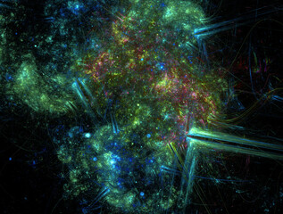 Imaginatory fractal abstract background Image