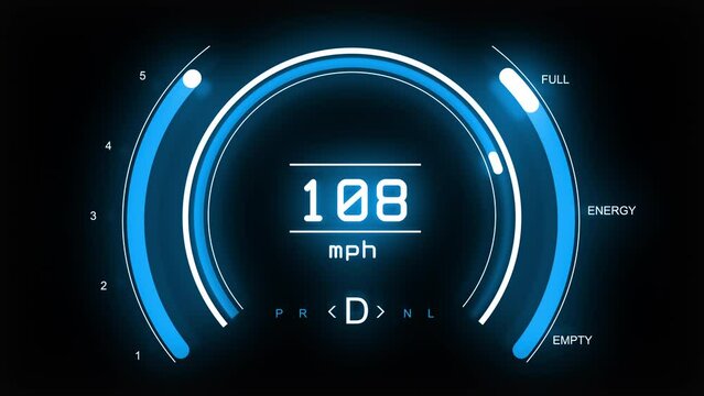 Abstract car speedometer.
