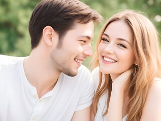 Fototapeta premium portrait of a couple romance