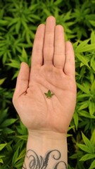 cannabis plants in vegetative stage