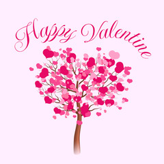 Happy Valentine Greeting Card Cartoon