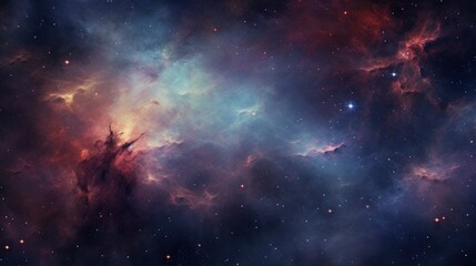 Obraz premium Colorful space nebula detailed image, high resolution