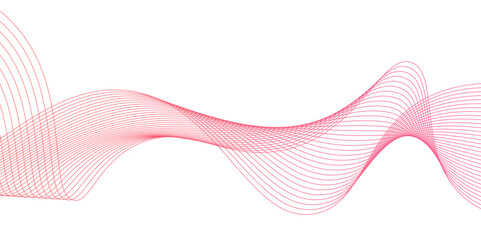 Abstract wave element for design. Digital frequency track equalizer. Modern technology background, wave design. Vector illustration	
