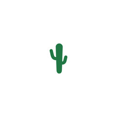 Desert cactus icon isolated on white background 