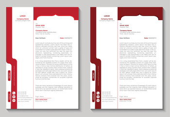 Modern business letterhead template  - obrazy, fototapety, plakaty