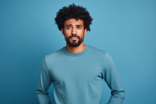 cute african american guy in t-shirt with space for text
​