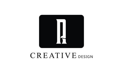 A R white letter creative brand simple minimal logo design for all kind of business.