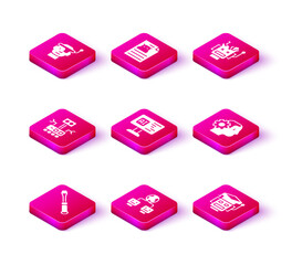 Set Screwdriver, Artificial intelligence, Robot, Software, Humanoid robot, Broken and Technical specification icon. Vector