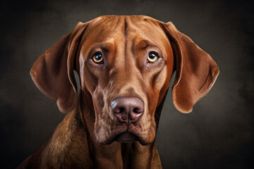 A majestic vizsla's deep brown snout captures the untamed spirit of the animal kingdom, exuding a raw and visceral energy that only a mammal could possess