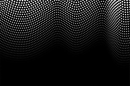 White dot wavy effect abstract background template for web and print design_	